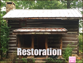 Historic Log Cabin Restoration  Gastonia, North Carolina