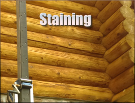  Gastonia, North Carolina Log Home Staining